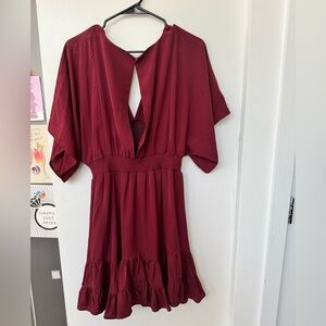 She + Sky maroon dress